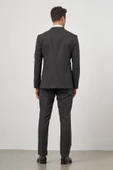 Siyah Kılıç Yaka Kruvaze 6 Drop Slim Fit Classic Takım Elbise 1001245157 - 7