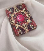 Ayna Makyaj Aynası Cep Model Türk Bayraklı Çanta El Aynası - 1
