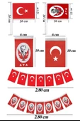 Okul Sınıf Süsü 7 Çeşit 1 Paket Çıtalı Bayrak Bayraklı Balon Atatürklü Balon İpli Bayrak Flamalı Bayrak 29 Ekim 23 Nisan - 2