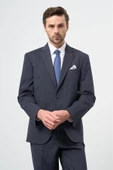 Koyu Lacivert Mono Yaka 4 Drop Comfort Fit Classic Takım Elbise 1001245168 thumbnail 2