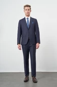Lacivert Düz Mono Yaka 6 Drop Comfort Fit Classic Takım Elbise 1001245171 - 2