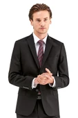 Siyah Gabardin Kırlangıç Yaka Astarlı 6 Drop Slim Fit Dar Kesim Takım Elbise 1001225011 - 1