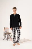 Estiva Ekose Kareli Erkek Polar Pijama Takım - 5