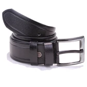 Dagoster DMK26-462DG Siyah 4.5 cm Hakiki Deri Erkek Kemer - 2