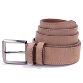 Dagoster DMK26-464DG Bej 4 cm Hakiki Deri Erkek Kemer - 1