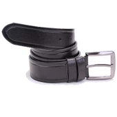 Dagoster DMK26-466DG Siyah 4 cm Hakiki Deri Erkek Kemer thumbnail 2
