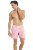 Blackspade 10031 Erkek Flamingo Baskılı Şort Mayo - Pembe - 1