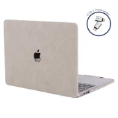 Macbook Air M1 Kılıf 13 inç Kumaş Kaplama Goat (TouchID'li M1 Air) A2337 A2179 A1932 ile Uyumlu - 9
