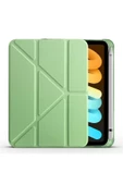 iPad Mini 2024 8,3 inç Uyumlu Kalem Bölmeli Stand Özellikli Katlanabilir Uyku Modu Özellikli Kılıf thumbnail 7