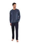 Mod Collection Patlı Yaka Pamuklu Erkek Pijama Takım MDCLTN3745EPT - 10