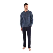 Mod Collection Patlı Yaka Pamuklu Erkek Pijama Takım MDCLTN3745EPT - 4