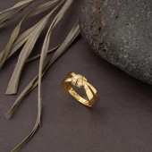 Sevgi Düğümü 14 Ayar Altın Yüzük thumbnail 3