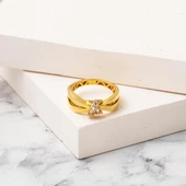 Sevgi Düğümü 14 Ayar Altın Yüzük thumbnail 4