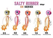 Fujin Salty Rubber 60gr GR Serisi Tai Rubber Set  10 Orange Glow 3D Eye - 1