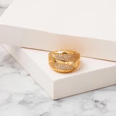 Yaşam Işıltısı 14 Ayar Altın Yüzük - 4