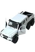 Beyaz Mercedes Pikap Oyuncak Lisanslı Diecast Metal Çek Bırak Araba - 1