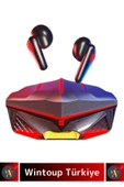 Premium iPhone 16 Tam Uyumlu Metal Kasa Led Işıklı ANC Gamer Kulak İçi Bluetooth Oyuncu Kulaklığı - 2