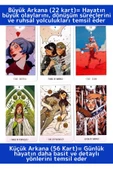 Özel Üretim Kutulu Beyaz Numen Tarot PDF Kılavuzlu Kitap Divination Kader 78 Adet Tarot Kartı - 2