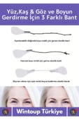 Premium Günlük Kullanım Suya Dayanıklı İpli Yüz Kaş&Göz Vücut Gıdı Gerdirme Bandı 3'lü Set 10 Adet - 2