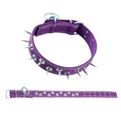 Dokuma Çivili Köpek Boyun Tasması - 5*80 cm - Mor thumbnail 1