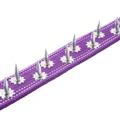 Dokuma Çivili Köpek Boyun Tasması - 5*80 cm - Mor thumbnail 4