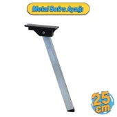 Sofra Ayağı 25 cm Metal Plastik Siyah Taban Katlanır Yer Sofrası Sini Altı Mobilya Ayak Sehpa Masa - 1