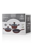 FALEZ Çınar 5 Parça Granit Set - 8