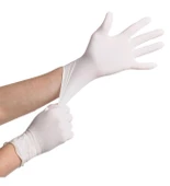 Dolphin Tek Kullanımlık Lateks Beyaz Pudralı Muayene Eldiveni - Medium - Orta Boy - 10'lu 10 Paket thumbnail 3