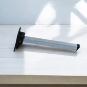 Sofra Ayağı 25 cm Metal 4 Adet Plastik Siyah Taban Katlanır Yer Sofrası Sini Altı Mobilya Ayak Masa - 8