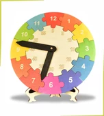 Ankebut Saatleri Öğreniyorum Renkli Daire Puzzle - 1
