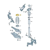 VW Beetle 2012-2016 Arka Yayın Üst Lastik Takımı 1K0512149B - 5
