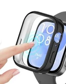 Huawei Watch Fit 3 Uyumlu Tam Koruma Ekran Koruyucu TPU Silikon Kılıf - 2