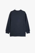 Koton Erkek Çocuk Okul Sweatshirt Basic Okul Gömleği Yaka Detaylı Uzun Kollu Pamuklu - 2