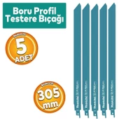 Makita Boru Profil Testere Bıçağı Metal Kılıç 305 mm Dekupaj Testere Bıçak B-43228 5 ADET - 1