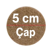 Zemin Koruyucu Keçe 50 mm Yapışkanlı (8'li PAKET) Masa Sandalye Mobilya Koltuk Ayak Keçesi Yuvarlak - 2