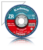 Karbosan Paslanmaz Çelik (Inox) Flap Disk 115 x 22.23 - 40 Kum - 1