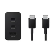 ScHitec 65W 2xPD+UsbA Ev Tipi Şarj Aleti 3 Çıkışlı Type-C to Type-C Kablolu Set thumbnail 1