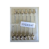 MUHTELİF - ENJEKTÖR İĞNE UCU ÇELİK 17G X 3/4" 1 PAKET ÇİN (12 ADET) - 1