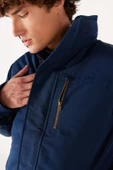 Wrangler W40BWW114 Lacivert  Erkek Yarı Balıkcı Boydan Fermuarlı ve Düğmeli Mont - 3