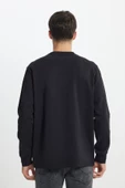 Lee L242498001 Siyah Erkek Bisiklet Yaka Soldan Cep Detaylı Üç İplik Sweat - 6