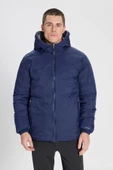 Wrangler W242643900 Mavi Erkek Çift Taraflı Multi Boydan Fermuarlı Gizli Kpüşonlu Mont - 3
