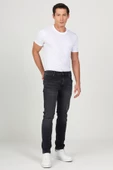 Wrangler W18S02958 Larston Füme Erkek Silim Tapared Kot Pantalon - 2
