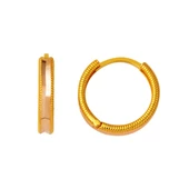 Ajda 22 Ayar Altın Halka Küpe Büyük Boy - 1