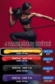 5 KG Direnç Bandı Kas Geliştirme Lastiği Fitness Pilates Cross Training Bant Sarı - Hafif Sert thumbnail 5