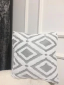 NİVEMESHOME BOHEM PUNCH GREY DEKORATİF KIRLENT YASTIK KILIFI 44X44 CM - 1