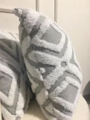 NİVEMESHOME BOHEM PUNCH GREY DEKORATİF KIRLENT YASTIK KILIFI 44X44 CM - 3