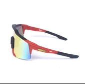 XBYC G4681 %100 Freeride Polarize Cam Yarı Çerçevesiz Spor Bisiklet Sürüş Gözlüğü UV400 Lens Kırmızı - 2