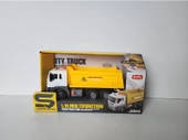 CTOYS Işıklı Ve Sesli Taşıyıcı Kamyon Sarı JS101 - 1