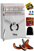 Midex KLX-550-PAK Beyaz Renk Gerçek Ağaç Kalimba 17 Tuşlu Full Set - 1