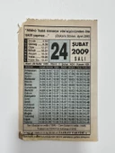 24 Şubat 2009 Takvim Yaprağı - Nostaljik Koleksiyonluk Takvim Yaprağı thumbnail 1